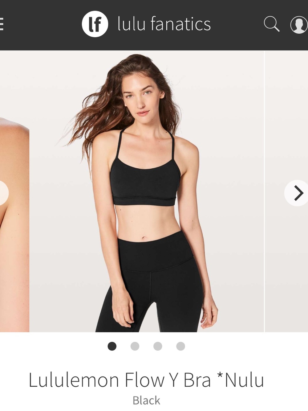 Lululemon Flow Y Bra *Nulu Size 4